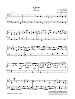 page one of Canon (Piano Solo)