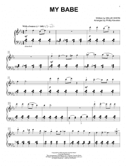 page one of My Babe (arr. Phillip Keveren) (Piano Solo)