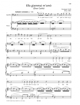 page one of Ella giammai m'amò (Piano & Vocal)