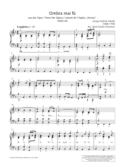 page one of Ombra mai fu (Piano Solo)