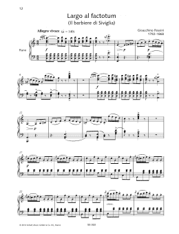 page one of Largo al factotum (Piano & Vocal)