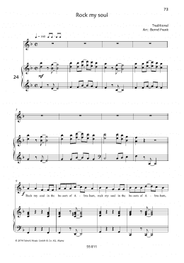 page one of Rock My Soul (Piano & Vocal)