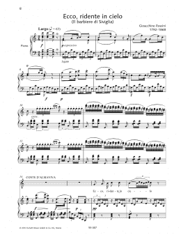 page one of Ecco ridente in cielo (Piano & Vocal)