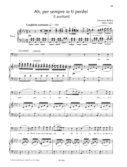 page one of Ah, per sempre io ti perdei (Piano & Vocal)