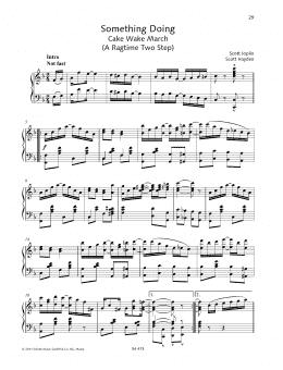 page one of Something Doing (Piano Solo)