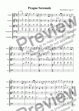 page one of Prague Serenade