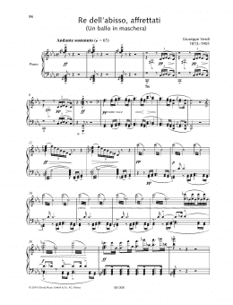 page one of Re dell'abisso, affrettati (Piano & Vocal)