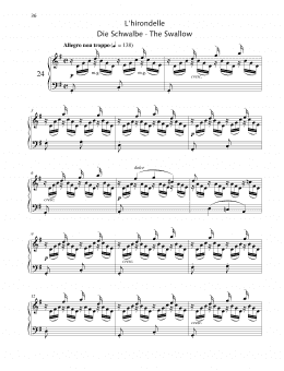 page one of The Swallow (Piano Solo)