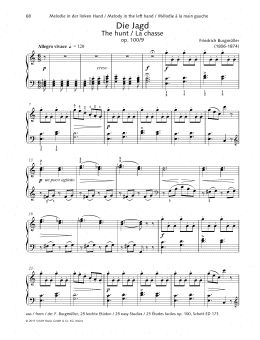 page one of The Hunt (Piano Solo)
