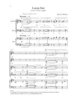 page one of Locus Iste (SSAATTBB Choir)