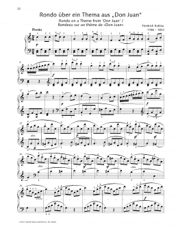 page one of Rondo on a Theme from "Don Juan" (Piano Solo)