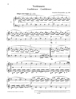 page one of Confidence (Piano Solo)