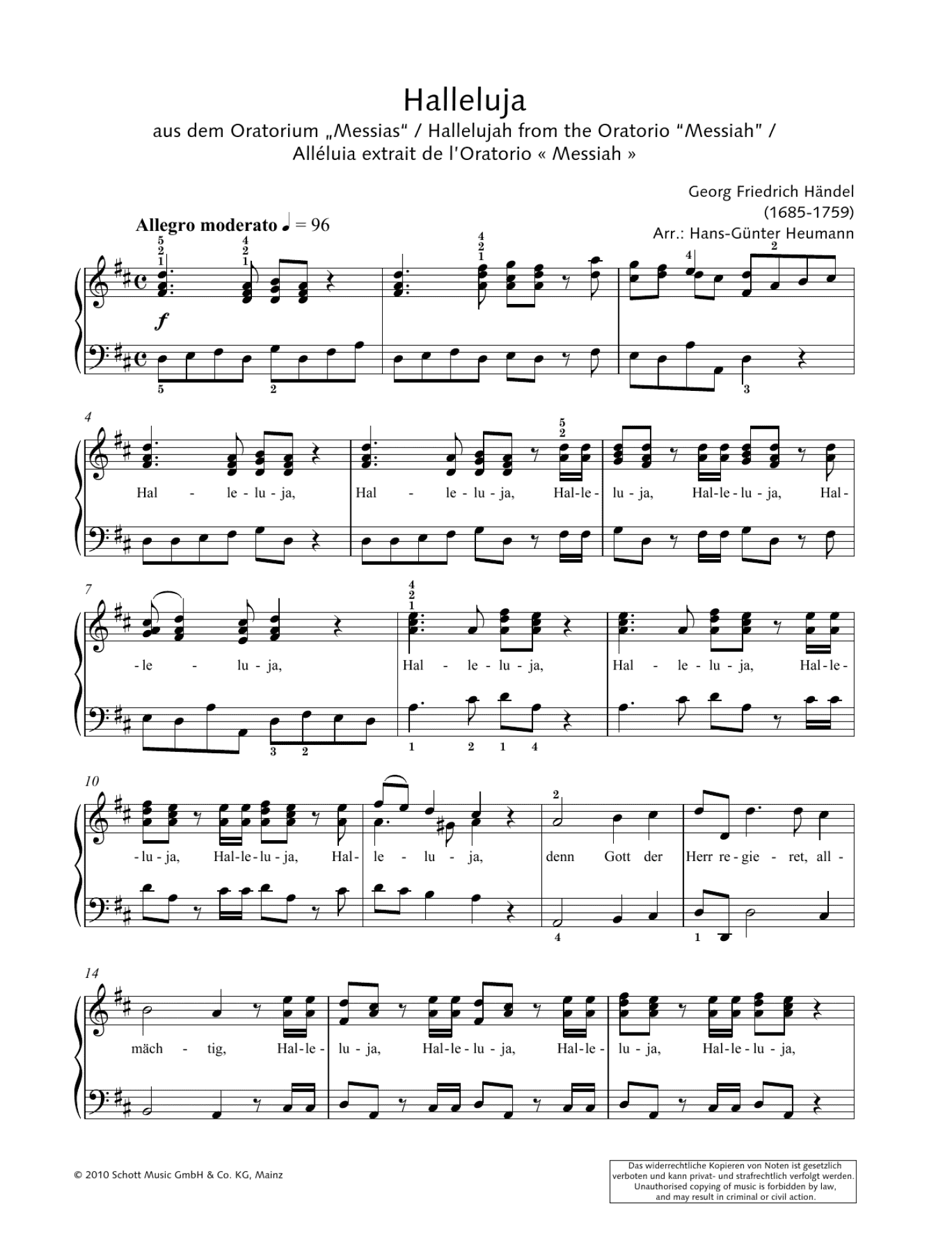 Hallelujah (Piano Solo)
