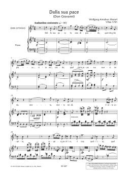 page one of Dalla sua pace (Piano & Vocal)