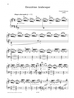 page one of Deuxieme Arabesque (Piano Solo)