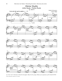 page one of Little Study (Piano Solo)