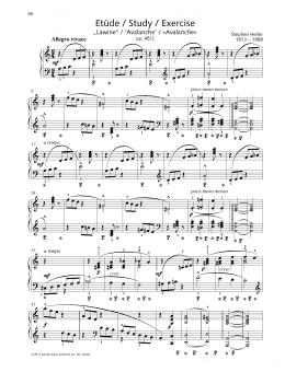 page one of Study A minor (Piano Solo)