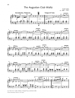 page one of The Augustan Club Waltz (Piano Solo)