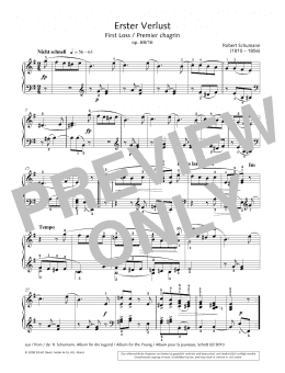 page one of First Loss (Piano Solo)