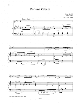 page one of Por Una Cabeza (String Solo)