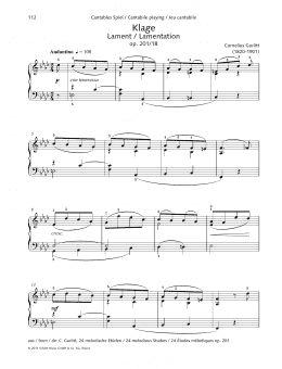 page one of Lament (Piano Solo)