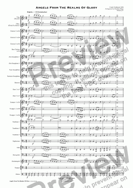 page one of Angels From The Realms of Glory (Christmas) IRIS - Concert Band