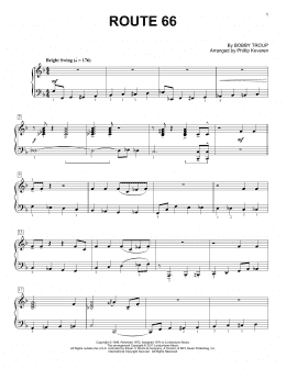 page one of Route 66 (arr. Phillip Keveren) (Piano Solo)