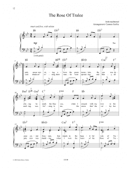 page one of The Rose Of Tralee (Piano Solo)