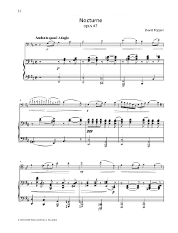 page one of Nocturne (String Solo)