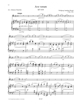 page one of Ave Verum (String Solo)