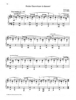 page one of Petite Ouverture a Danser (Piano Solo)