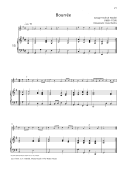 page one of Bourée (Woodwind Solo)