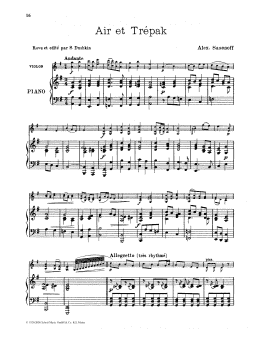 page one of Air et Trepak (String Solo)