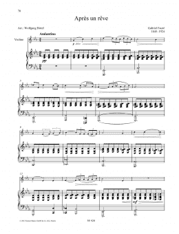 page one of Apres un reve (String Solo)
