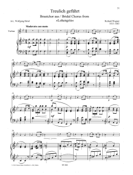 page one of Treulich gefuhrt (String Solo)