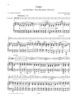 page one of Largo (String Solo)