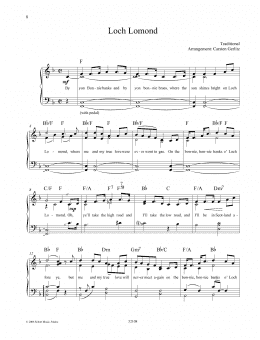 page one of Loch Lomond (Piano Solo)