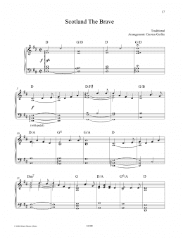 page one of Scotland The Brave (Piano Solo)
