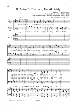 page one of Praise to the Lord, The Almighty (Choir)