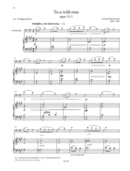 page one of To a Wild Rose (String Solo)