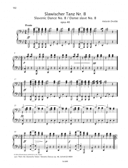 page one of Slavonic Dance (Piano Duet)