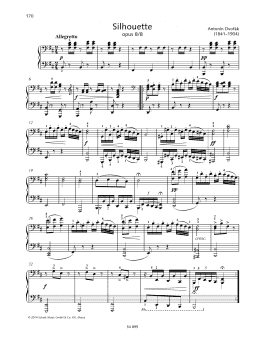 page one of Silhouette (Piano Duet)