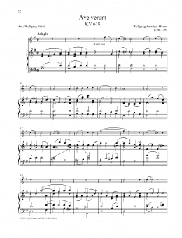 page one of Ave Verum (Woodwind Solo)