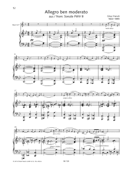 page one of Allegro ben moderato (Brass Solo)