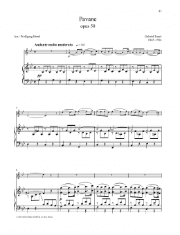 page one of Pavane (Woodwind Solo)