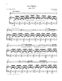 page one of Ave Maria (Woodwind Solo)