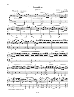 page one of Sonatina (Piano Duet)
