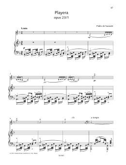 page one of Playera (String Solo)