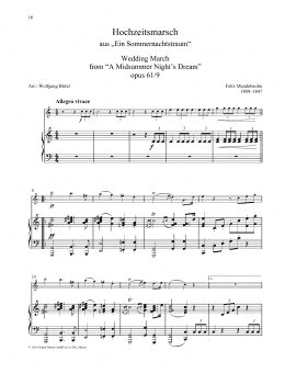 page one of Wedding March (Woodwind Solo)