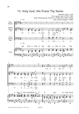 page one of Holy God, We Praise Thy Name (Choir)